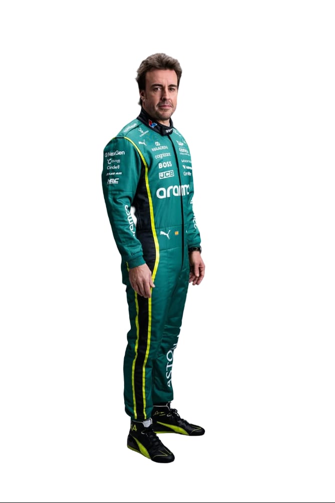 2026 Fernando Alonso F1 Racing Suit | Formula 1 Aston Martin Race Suit