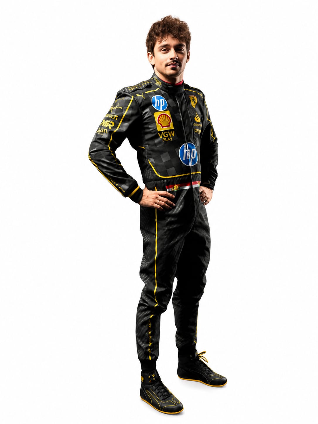 Charles Leclerc Ferrari 2024 HP Italy GP F1 Racing Suit