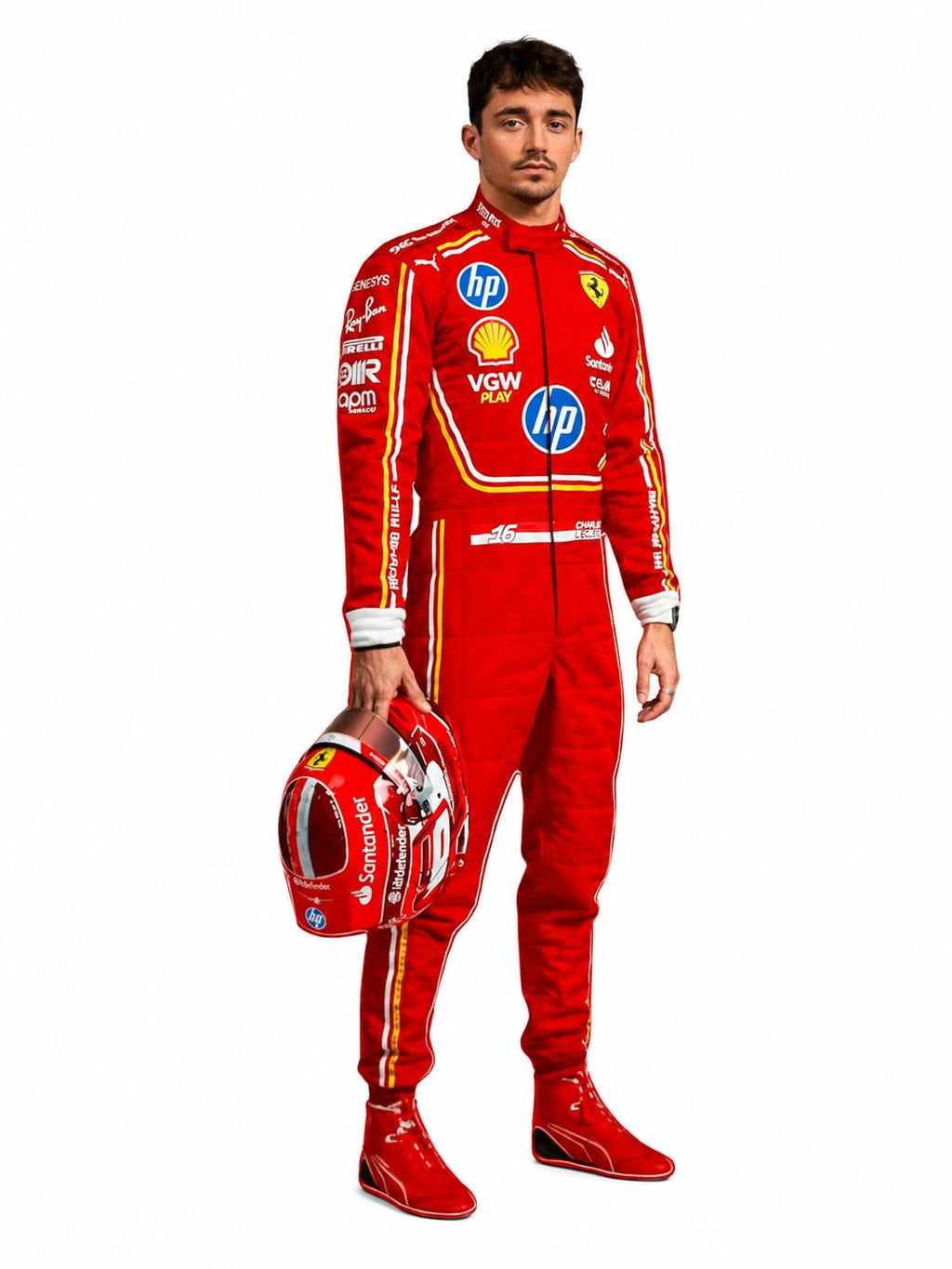 Charles Leclerc Ferrari 2024 Hp Monaco GP F1 Racing Suit