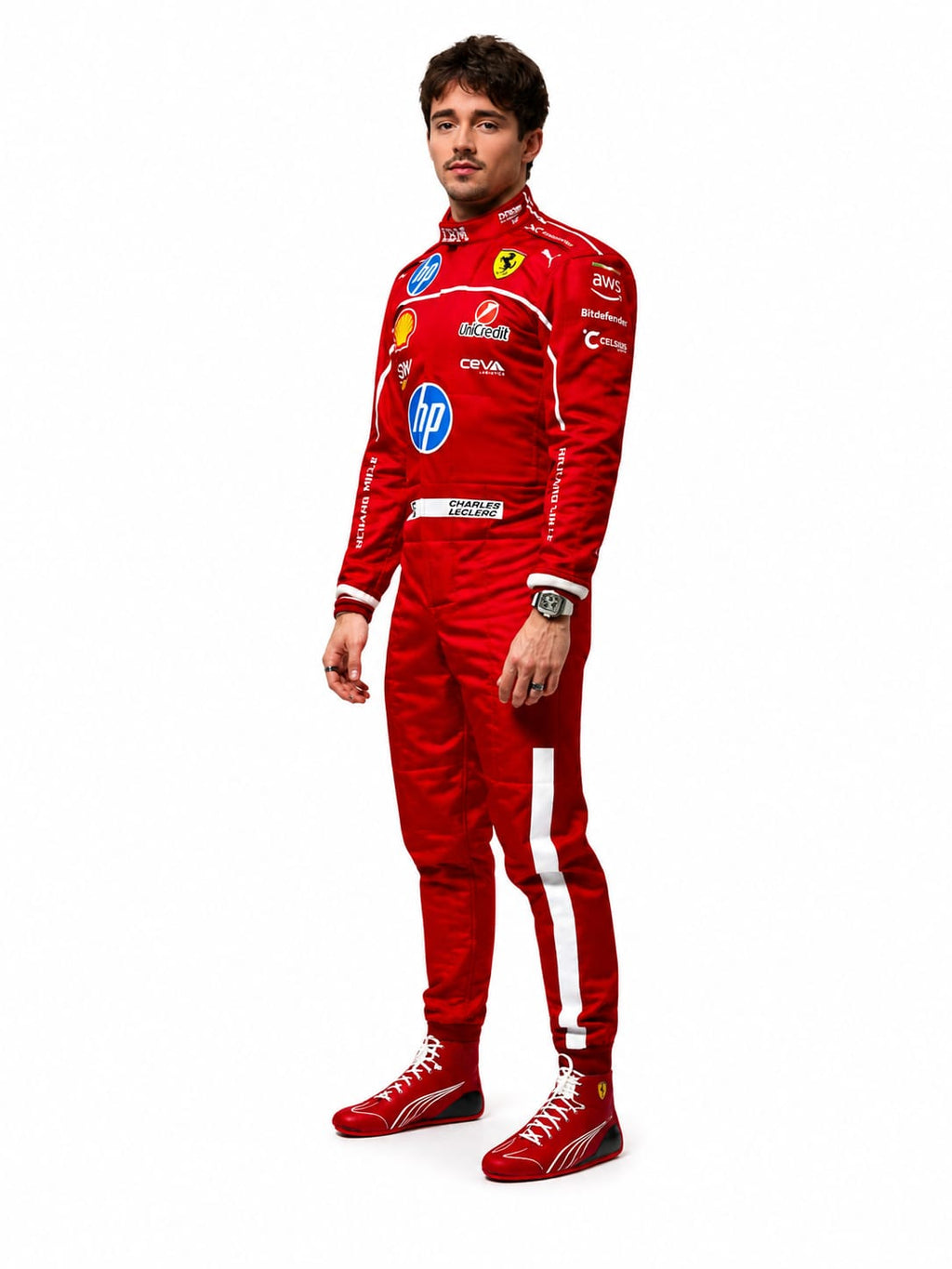 Charles Leclerc Ferrari 2025 F1 Racing Suite