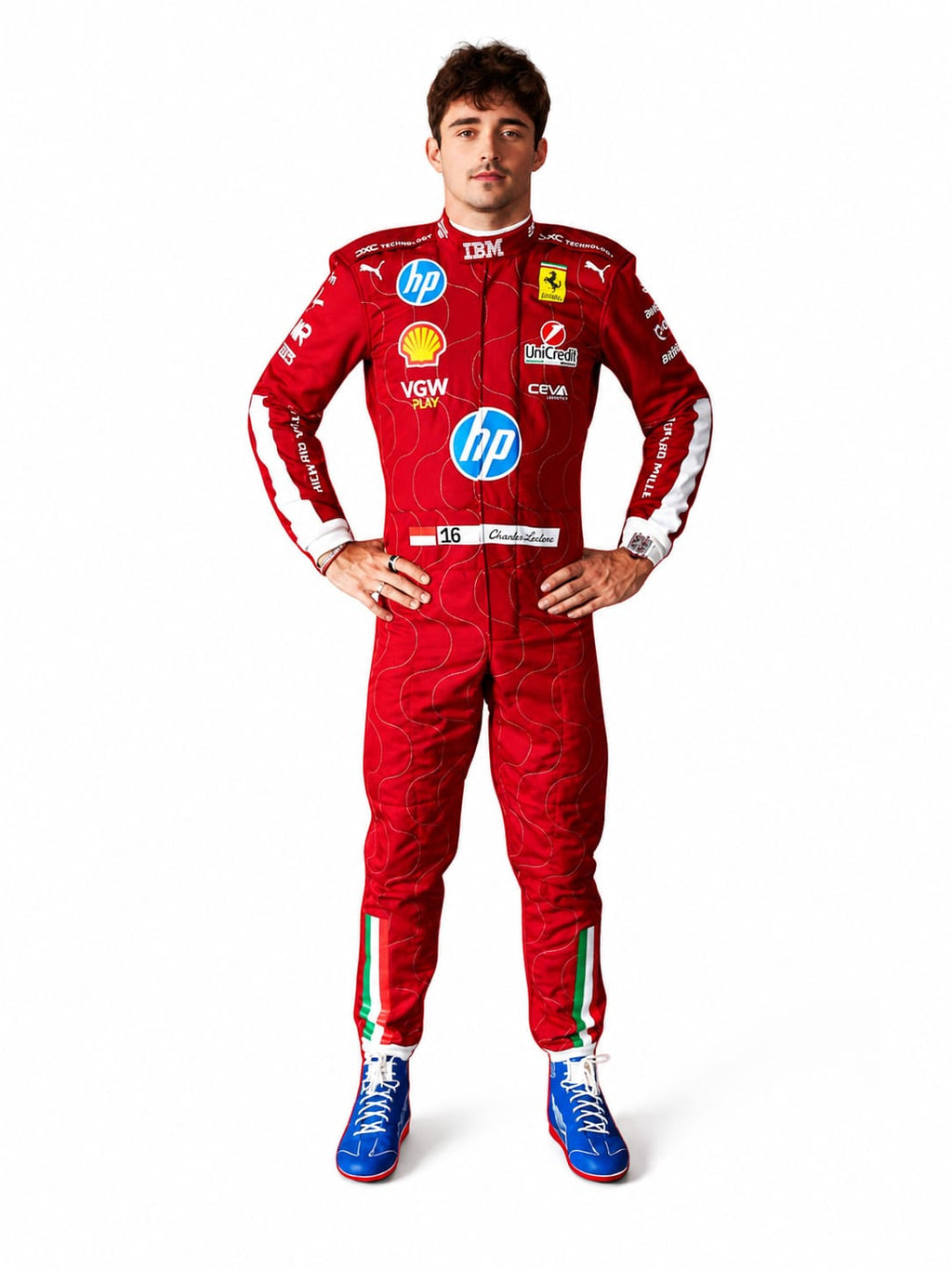 Charles Leclerc Ferrari 2025 Monza GP F1 Racing Suite