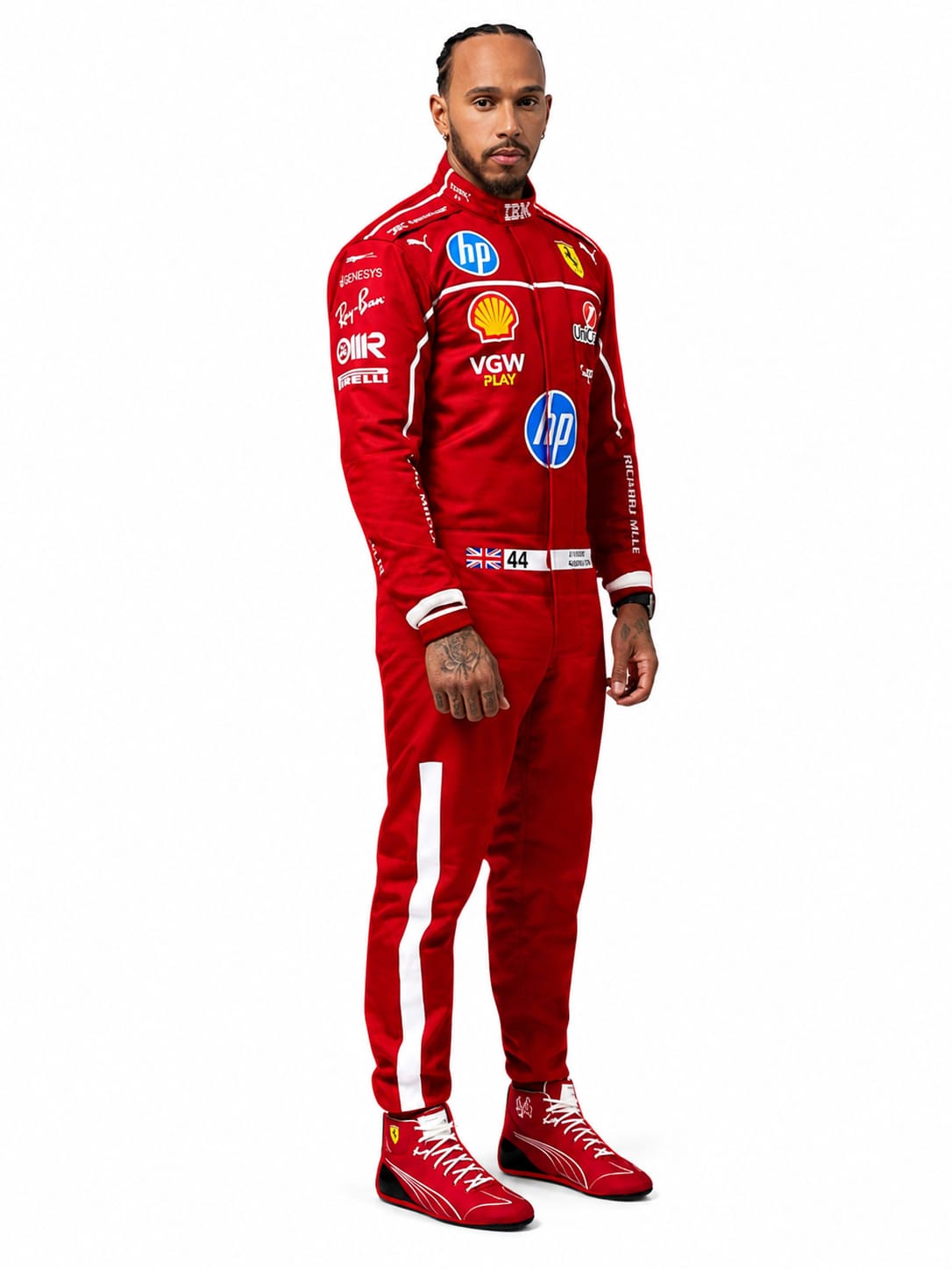 Lewis Hamilton Ferrari 2025 F1 Racing Suite