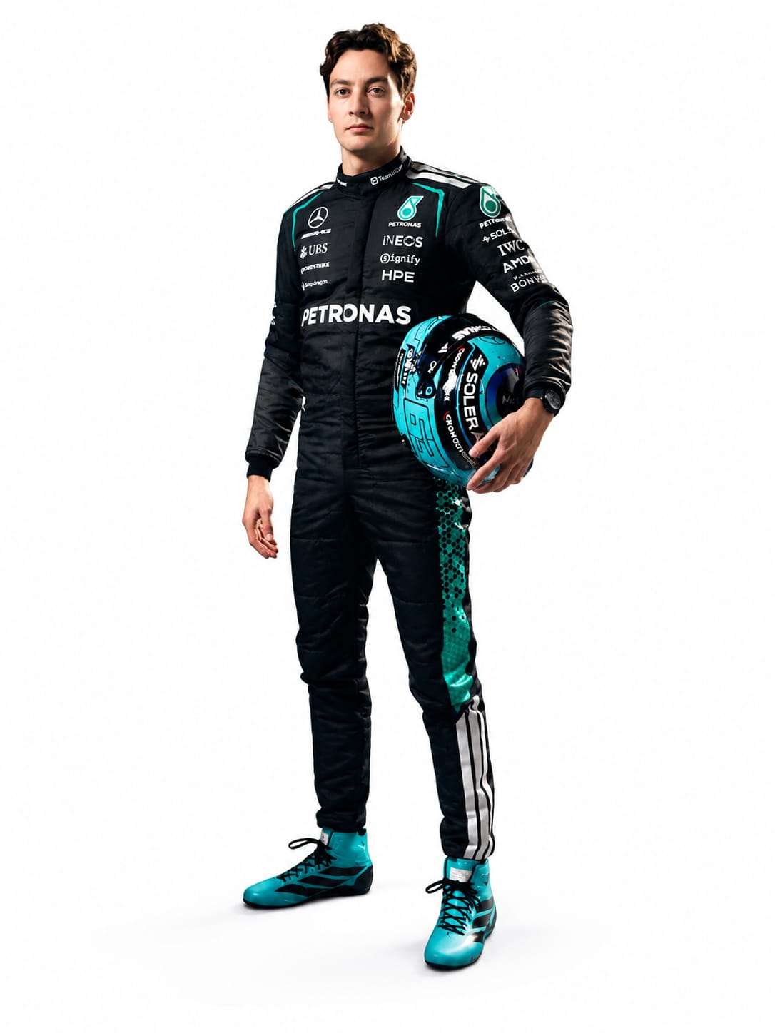 George Russell Mercedes-AMG Petronas 2026 Formula 1 Racing Suit – New Edition | Premium F1 Driver Race Suit Replica
