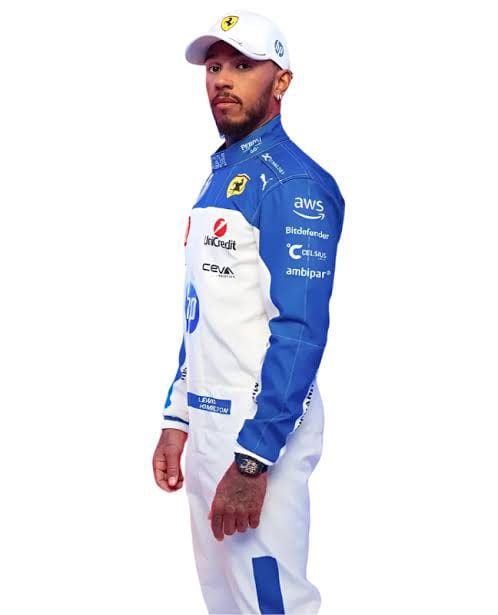 Lewis Hamilton Ferrari 2025 Miami Grand Prix Formula 1 Racing Suit
