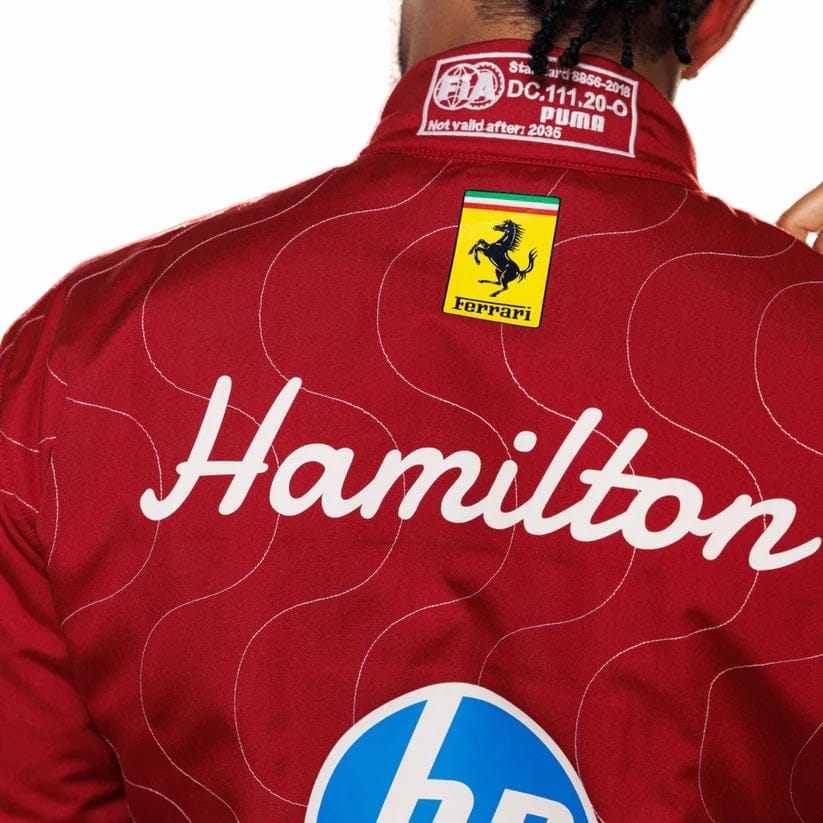 Lewis Hamilton Ferrari 2025 Monza GP F1 Racing Suit | Official Scuderia Ferrari Formula 1 Race Suit