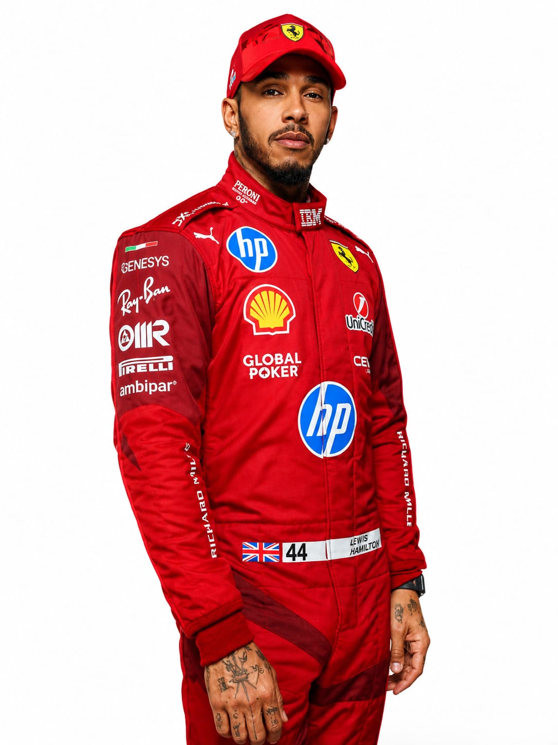 Lewis Hamilton Ferrari 2025 Las Vegas GP F1 Racing Suit | Premium Scuderia Ferrari Formula 1 Race Suit