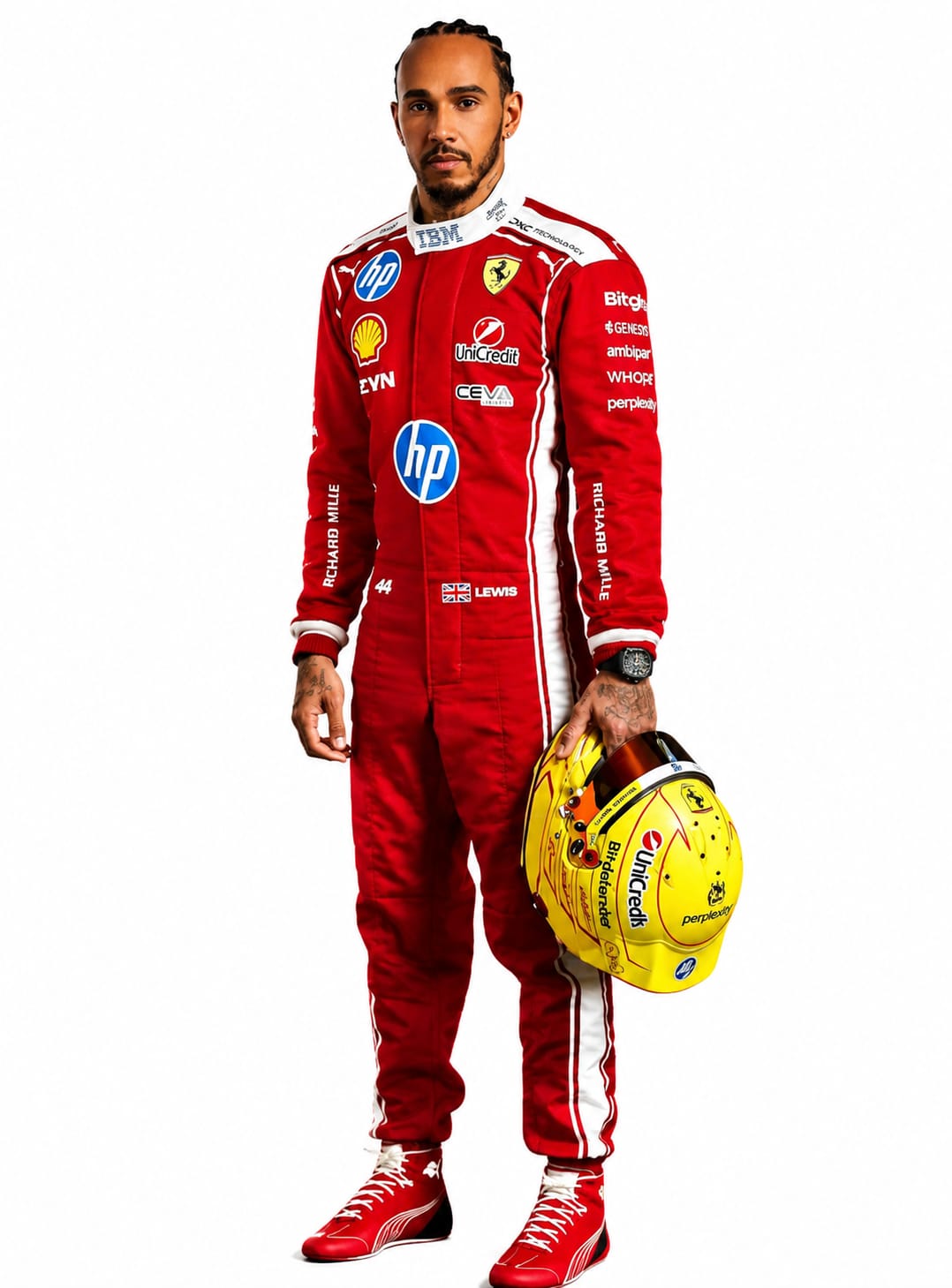 2026 Scuderia Ferrari Lewis Hamilton F1 Race Suit – New Edition | Premium Formula 1 Racing Suit