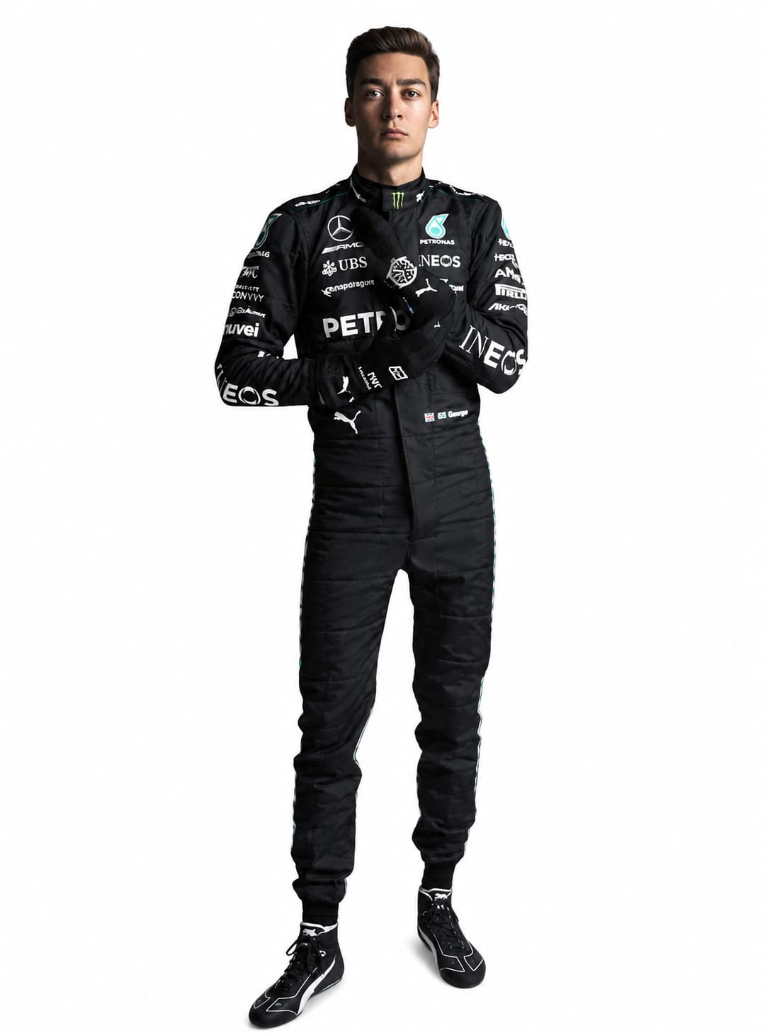 George Russell Mercedes-AMG Petronas 2023 F1 Racing Suit – Premium Formula 1 Racing Suit