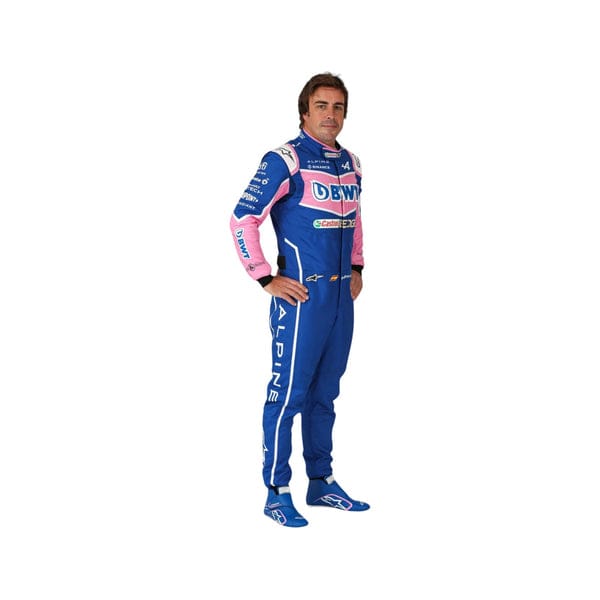 Fernando Alonso 2022 Alpine F1 Racing Suit | Premium Formula 1 Race Suit | Custom Motorsport Replica