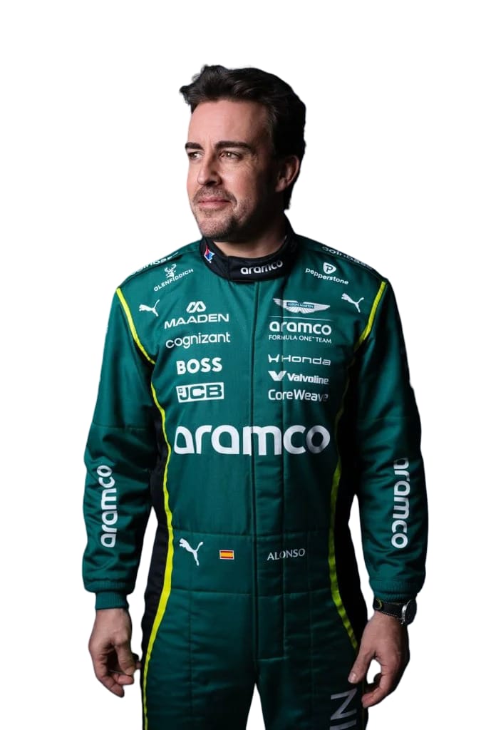 2026 Fernando Alonso F1 Racing Suit | Formula 1 Aston Martin Race Suit