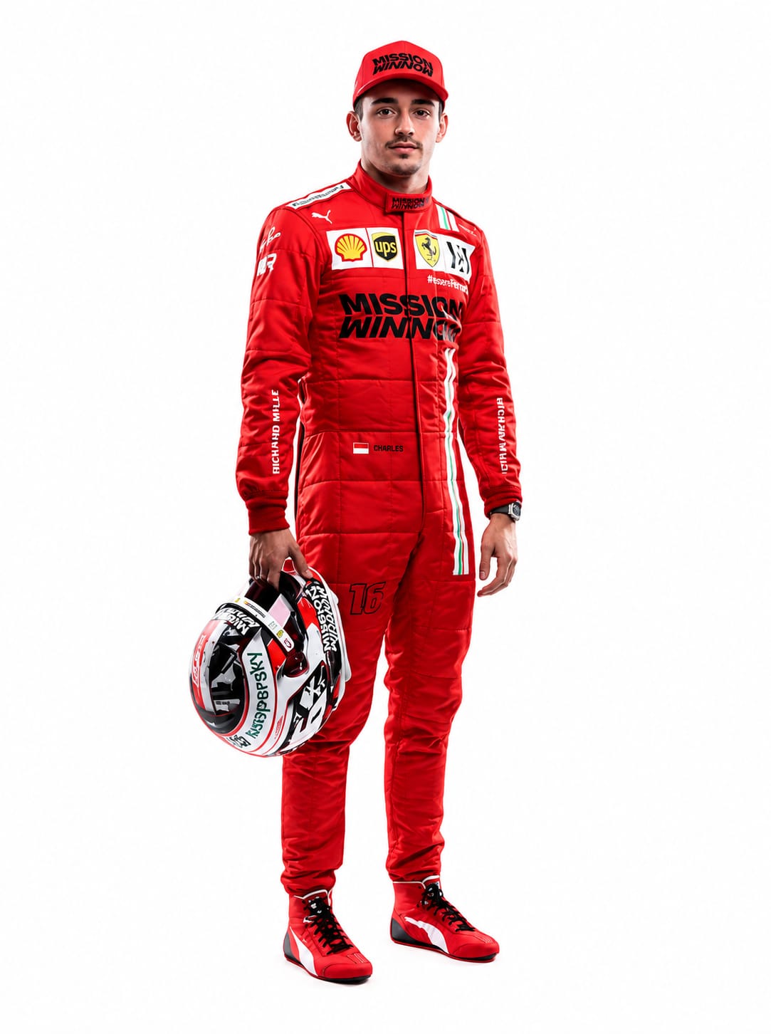 2021 Ferrari Formula Racing Suit  Professional Driver Style