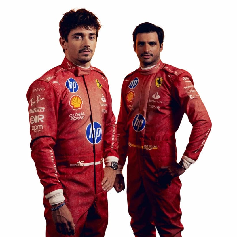 Charles Leclerc Ferrari 2024 Las Vegas GP F1 Racing Suit