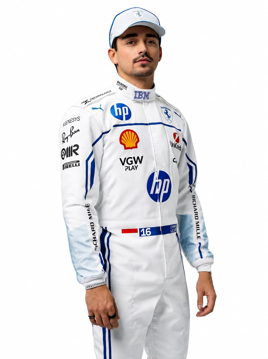 Charles Leclerc Ferrari 2025 Monaco GP F1 Racing Suit