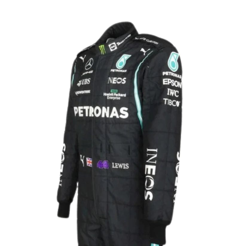 Lewis Hamilton Mercedes-AMG Petronas 2021 Formula 1 Racing Suit | Premium Replica F1 Driver Racewear