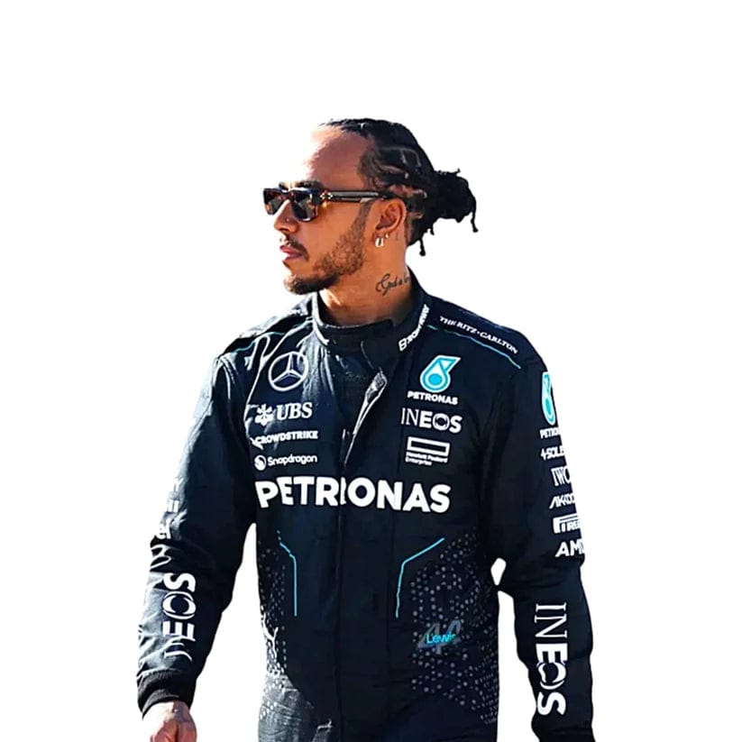 Lewis Hamilton Mercedes-AMG Petronas 2024 Formula 1 Racing Suit | Premium Replica F1 Driver Racewear