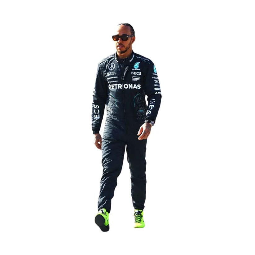 Lewis Hamilton Mercedes-AMG Petronas 2024 Formula 1 Racing Suit | Premium Replica F1 Driver Racewear