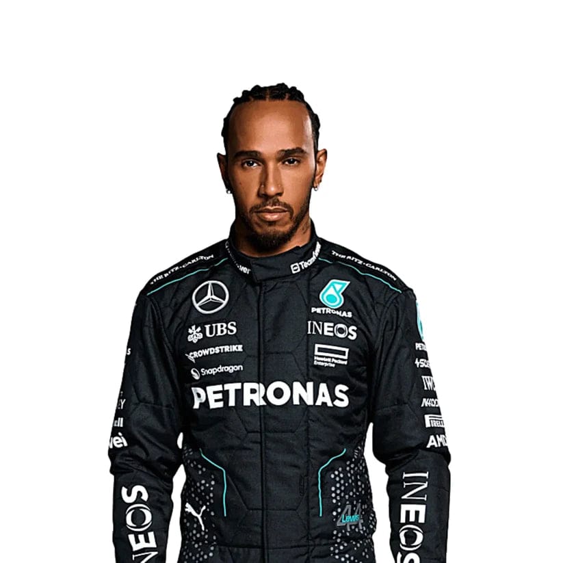 Lewis Hamilton Mercedes-AMG Petronas 2024 Formula 1 Racing Suit | Premium Replica F1 Driver Racewear
