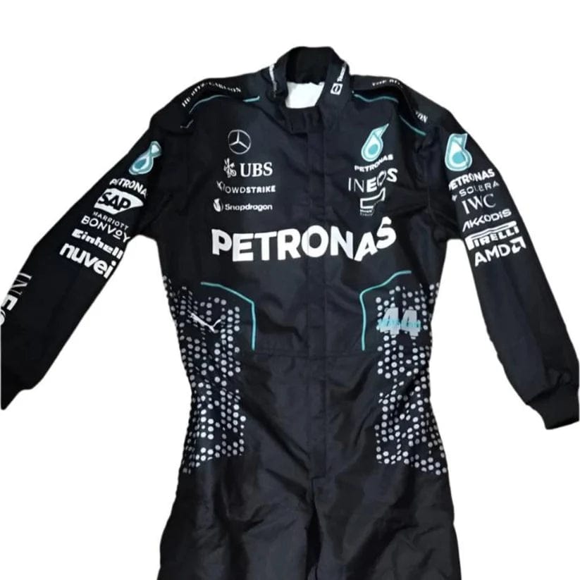 Lewis Hamilton Mercedes-AMG Petronas 2024 Formula 1 Racing Suit | Premium Replica F1 Driver Racewear