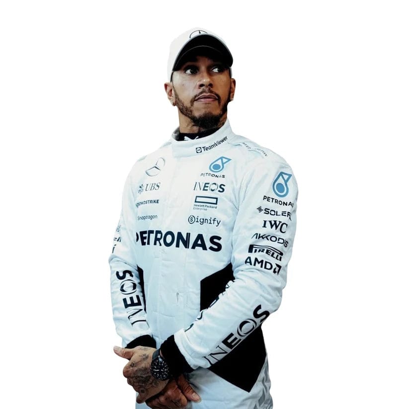 Lewis Hamilton Mercedes-AMG Petronas 2024 Qatar Grand Prix Formula 1 Racing Suit | Premium Replica F1 Driver Racewear