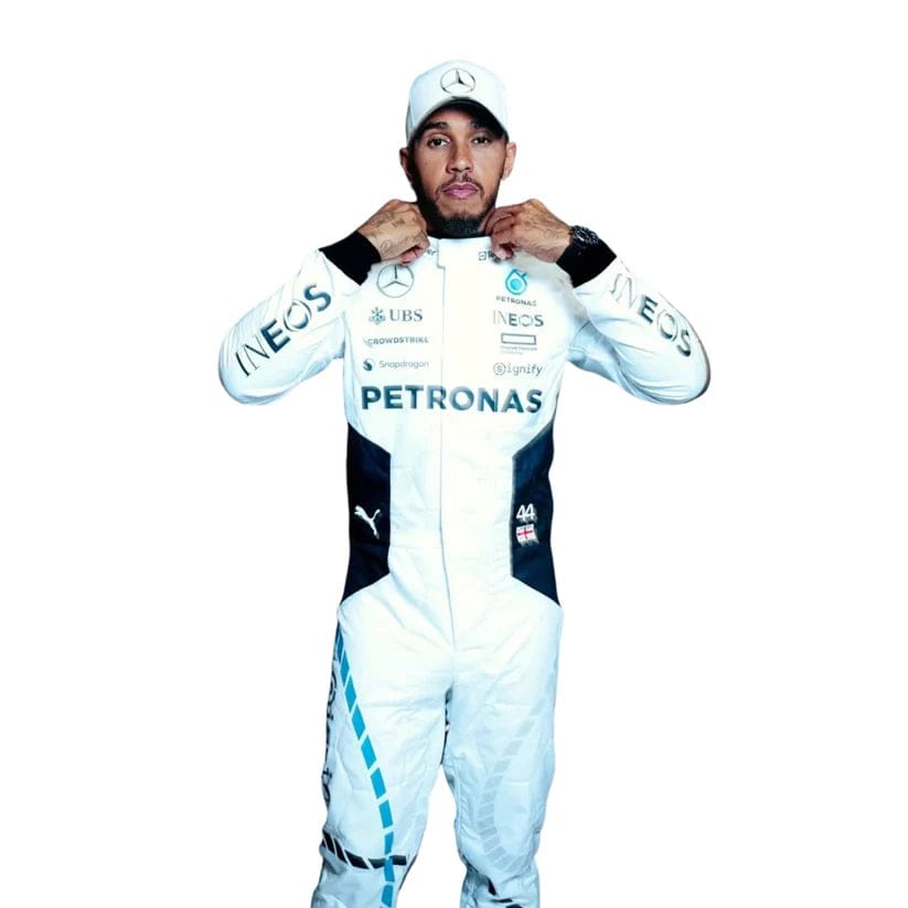 Lewis Hamilton Mercedes-AMG Petronas 2024 Qatar Grand Prix Formula 1 Racing Suit | Premium Replica F1 Driver Racewear