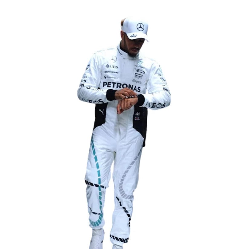 Lewis Hamilton Mercedes-AMG Petronas 2024 Qatar Grand Prix Formula 1 Racing Suit | Premium Replica F1 Driver Racewear