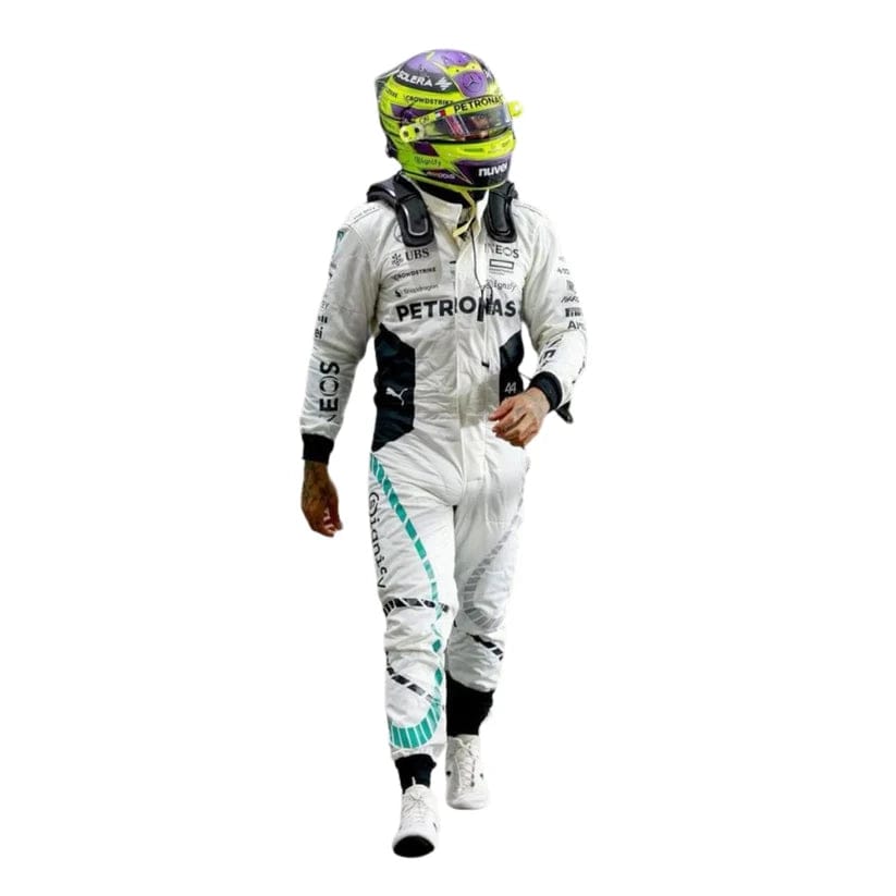 Lewis Hamilton Mercedes-AMG Petronas 2024 Qatar Grand Prix Formula 1 Racing Suit | Premium Replica F1 Driver Racewear