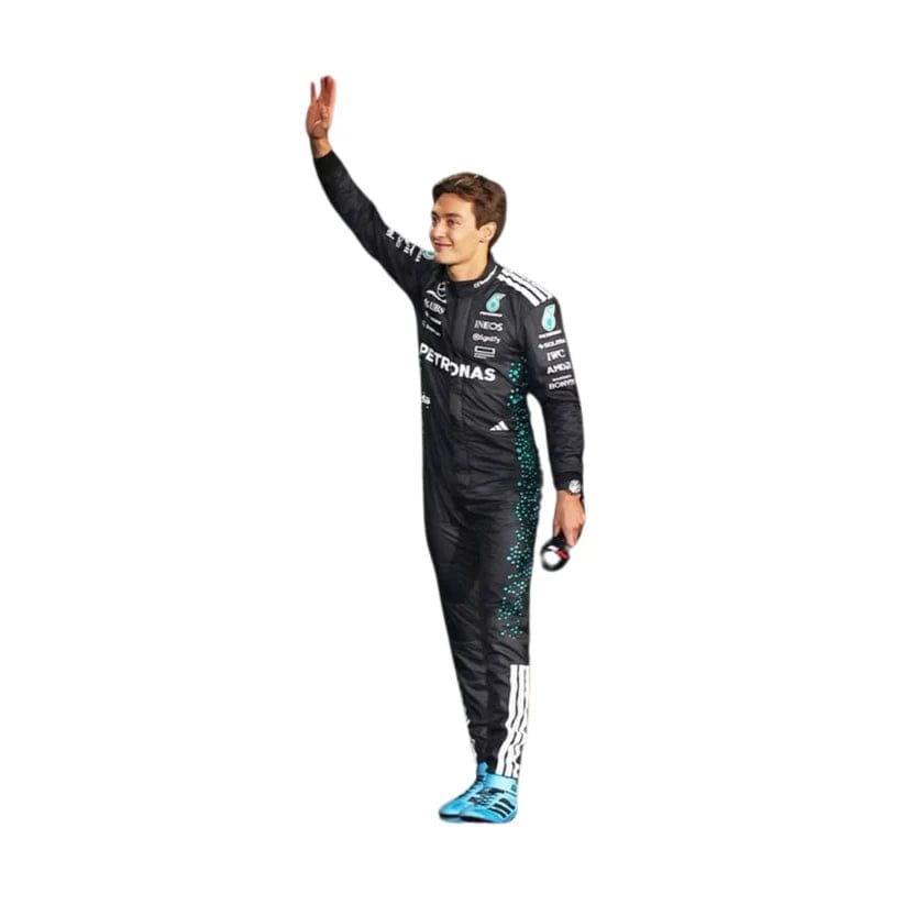 George Russell Mercedes-AMG PETRONAS 2025 Formula 1 Racing Suit | Premium F1 Driver Racewear Replica