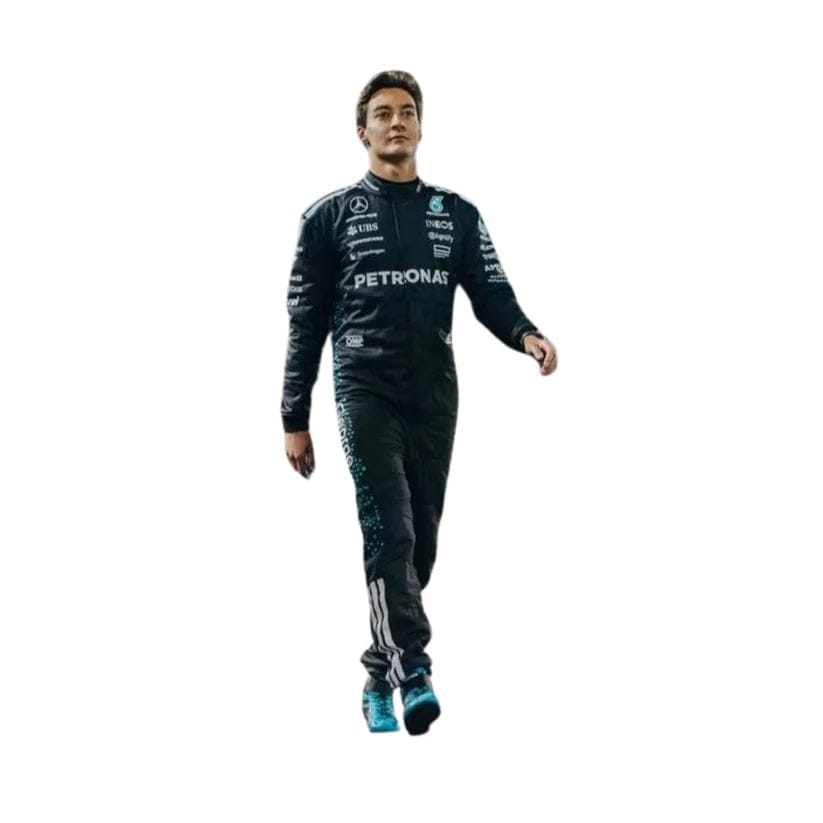 George Russell Mercedes-AMG PETRONAS 2025 Formula 1 Racing Suit | Premium F1 Driver Racewear Replica