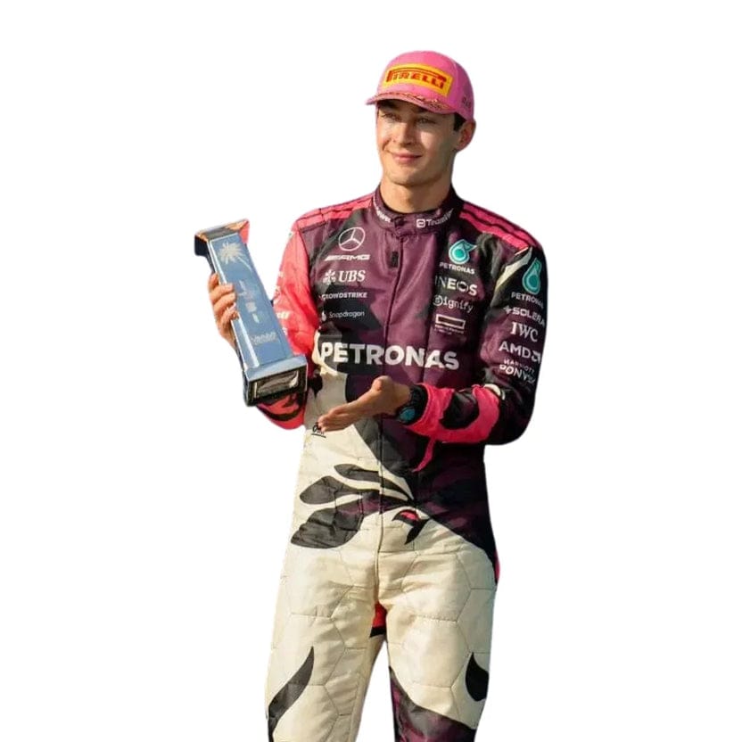George Russell Mercedes-AMG Petronas 2025 Miami Grand Prix Formula 1 Racing Suit – Premium F1 Driver Race Suit Replica
