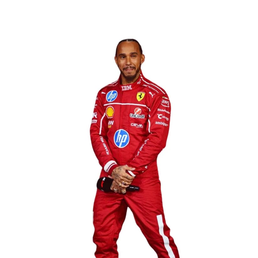 Lewis Hamilton Ferrari 2025 F1 Driver Racing Suit | Authentic-Inspired Formula 1 Gear
