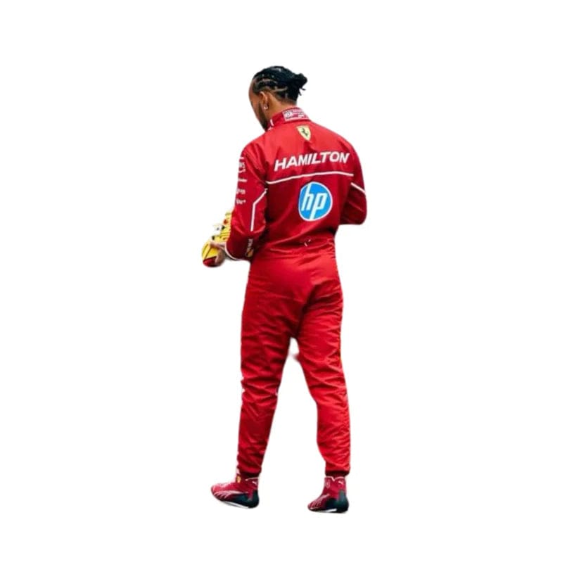 Lewis Hamilton Ferrari 2025 F1 Driver Racing Suit | Authentic-Inspired Formula 1 Gear