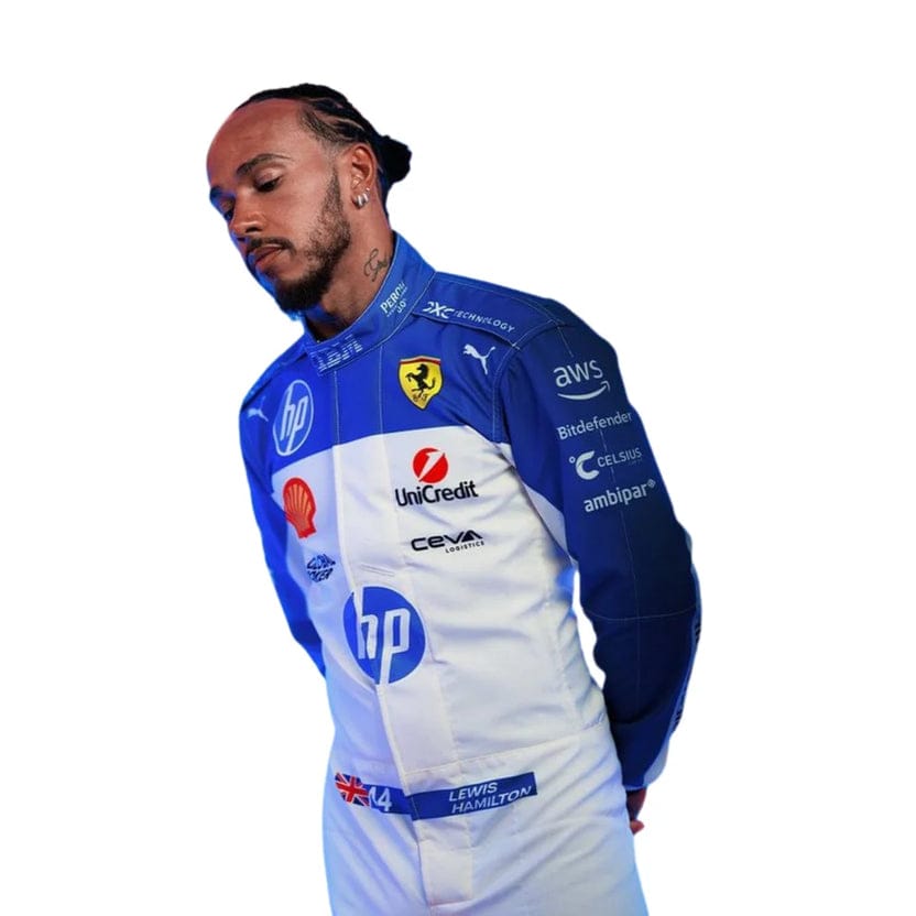 Lewis Hamilton Ferrari 2025 Miami Grand Prix Formula 1 Racing Suit