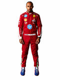 Lewis Hamilton Ferrari 2025 Monza GP F1 Racing Suit | Official Scuderia Ferrari Formula 1 Race Suit
