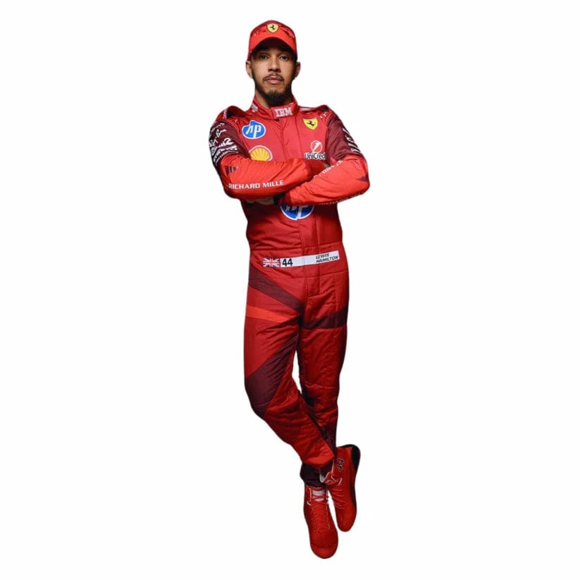 Lewis Hamilton Ferrari 2025 Las Vegas GP F1 Racing Suit | Premium Scuderia Ferrari Formula 1 Race Suit