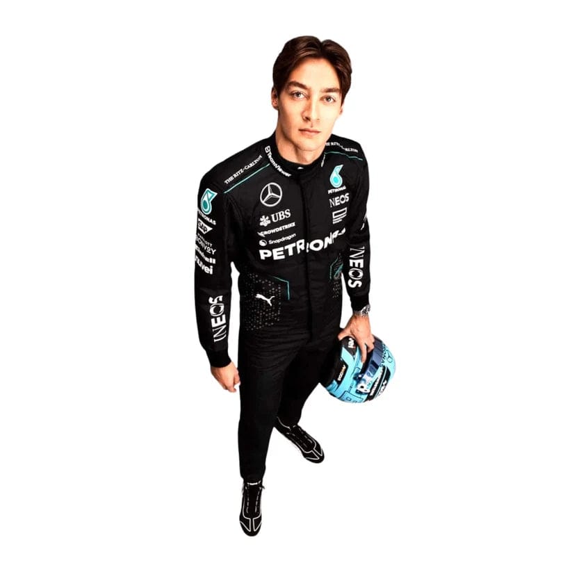 George Russell Mercedes-AMG Petronas 2024 F1 Racing Suit – Premium Formula 1 Race Suit