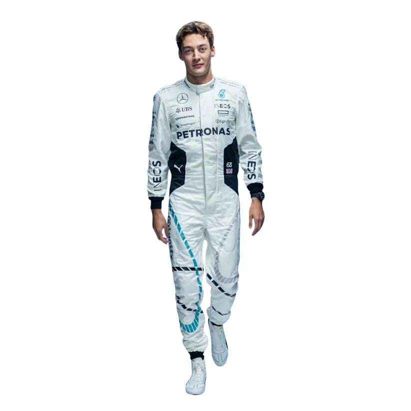 George Russell Mercedes-AMG Petronas 2024 Qatar Grand Prix F1 Racing Suit – Premium Formula 1 Race Suit