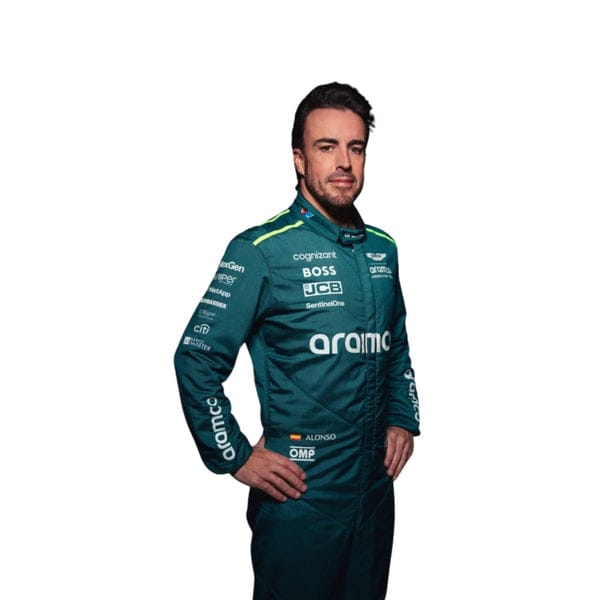 Fernando Alonso 2024 Aston Martin Aramco Formula One Team F1 Racing Suit – Premium Replica Motorsport Race Suit