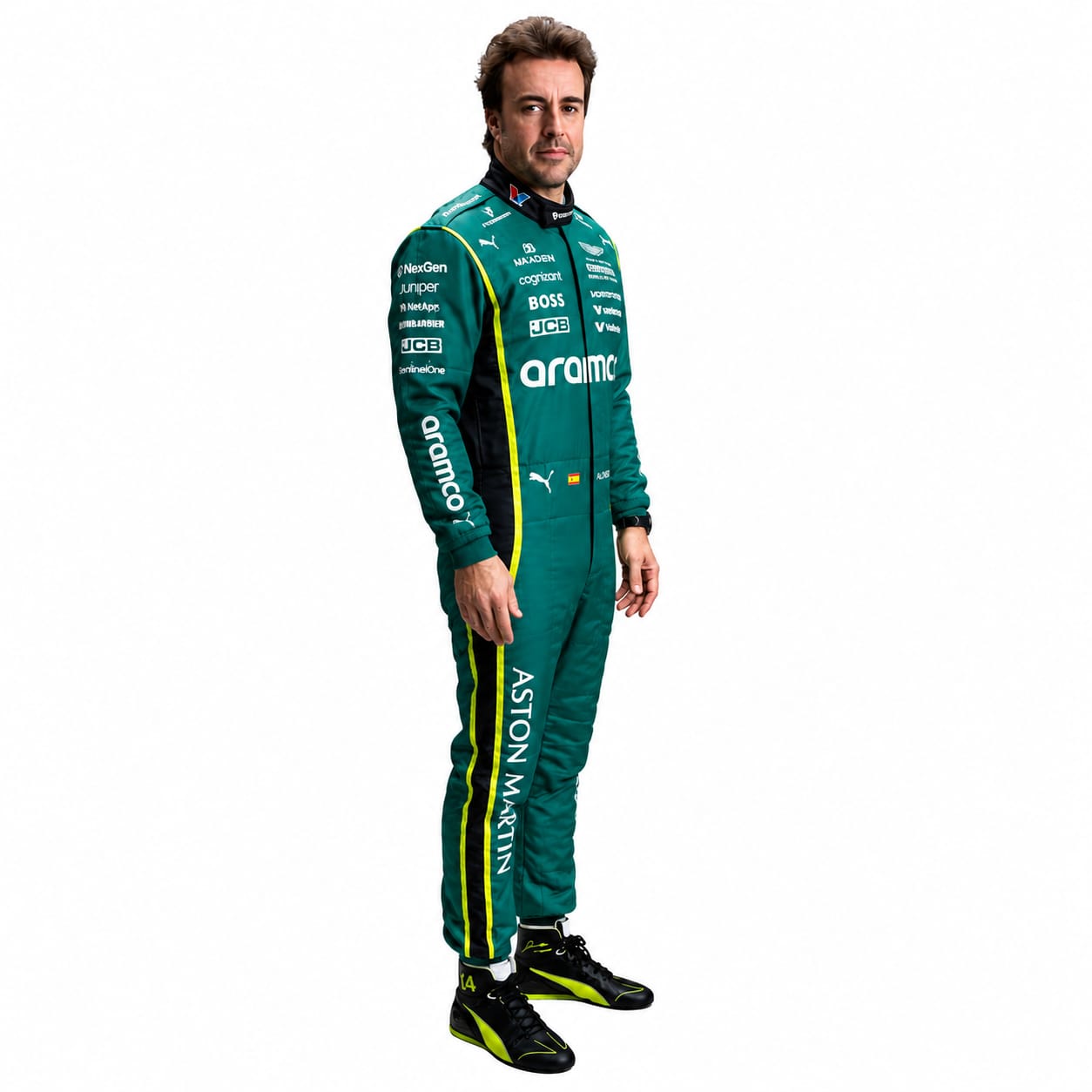 Fernando Alonso 2026 Aston Martin Aramco Formula One Team F1 Racing Suit – Premium Replica Motorsport Race Suit