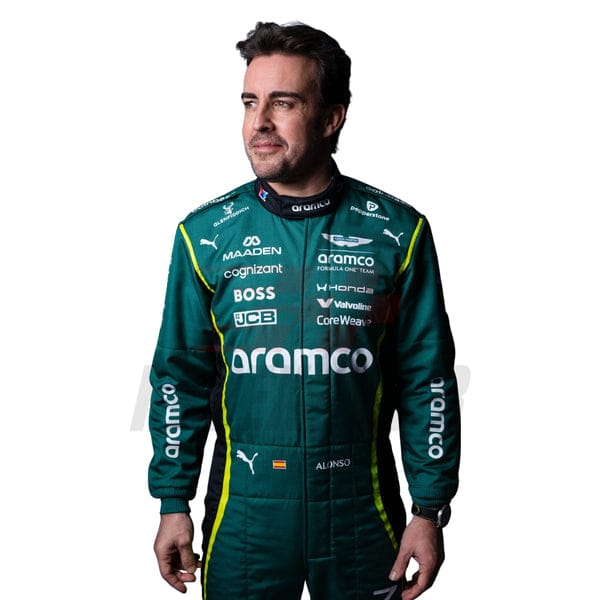 Fernando Alonso 2026 Aston Martin Aramco Formula One Team F1 Racing Suit – Premium Replica Motorsport Race Suit