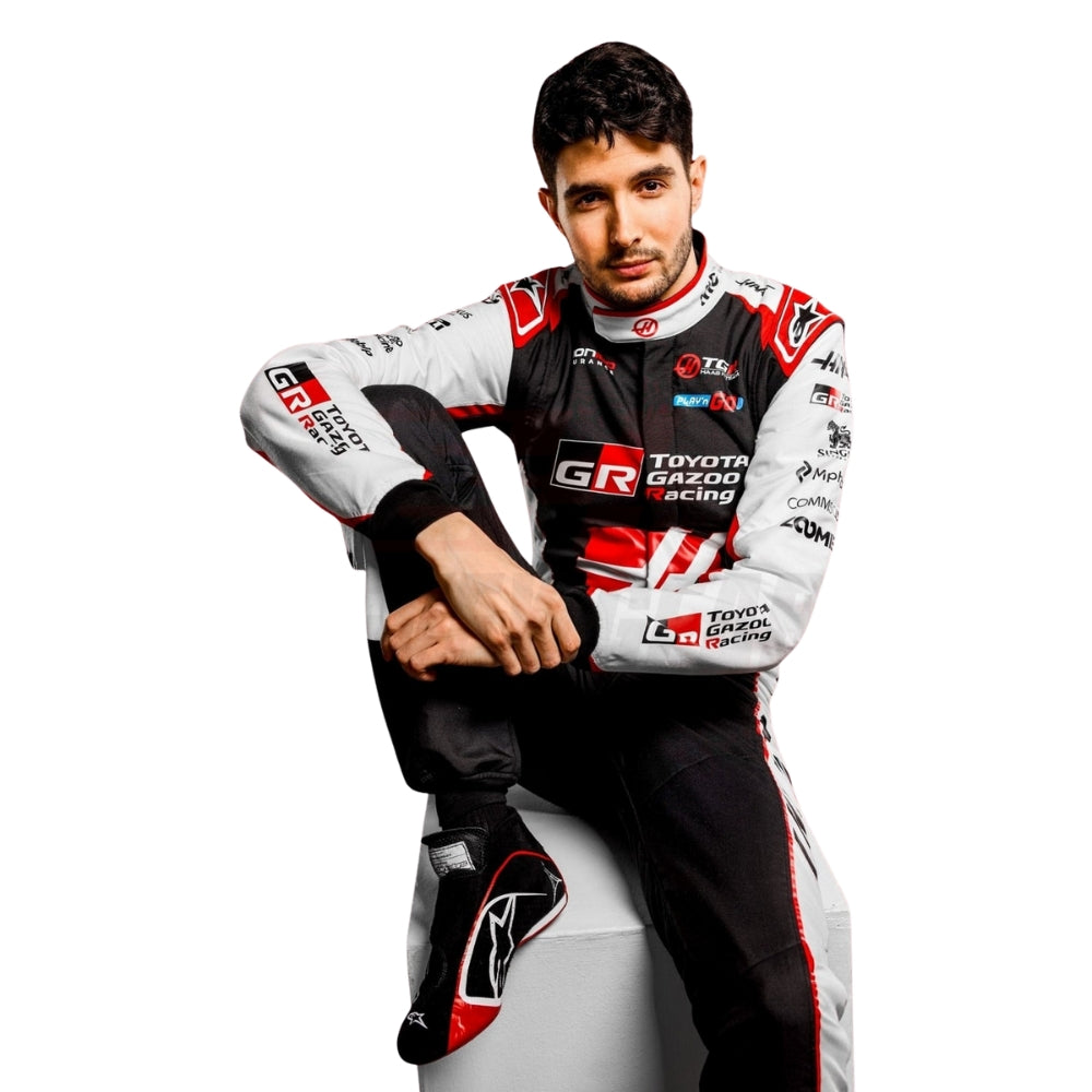 2026 Esteban Ocon Haas F1 Racing Suit Replica | BronzeWears