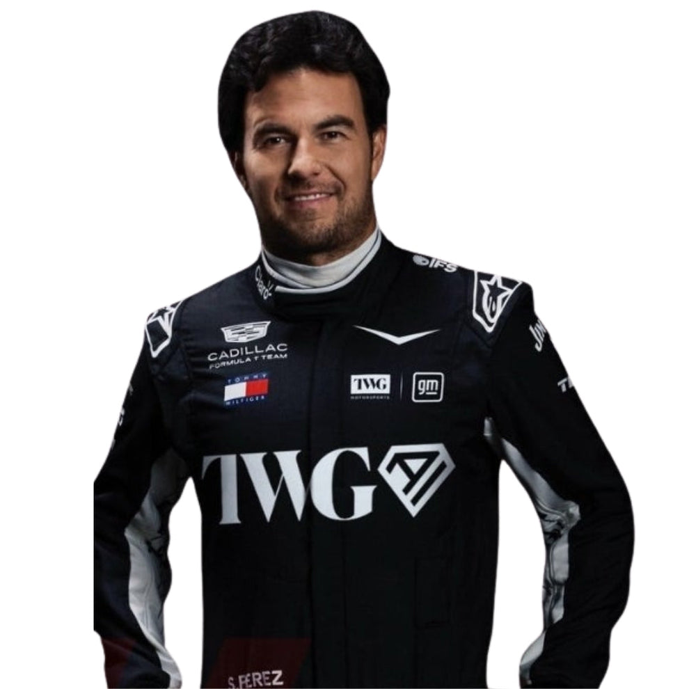 2026 Cadillac Sergio Perez F1 Racing Suit Replica | BronzeWears