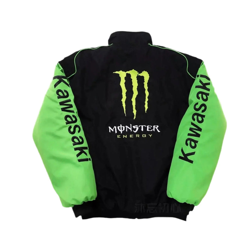 Monster Energy Kawasaki Racing Jacket | Retro Motorsport Streetwear