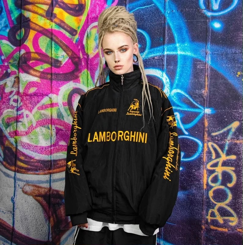 Lamborghini Formula 1 Style Racing Jacket | Retro F1 Streetwear